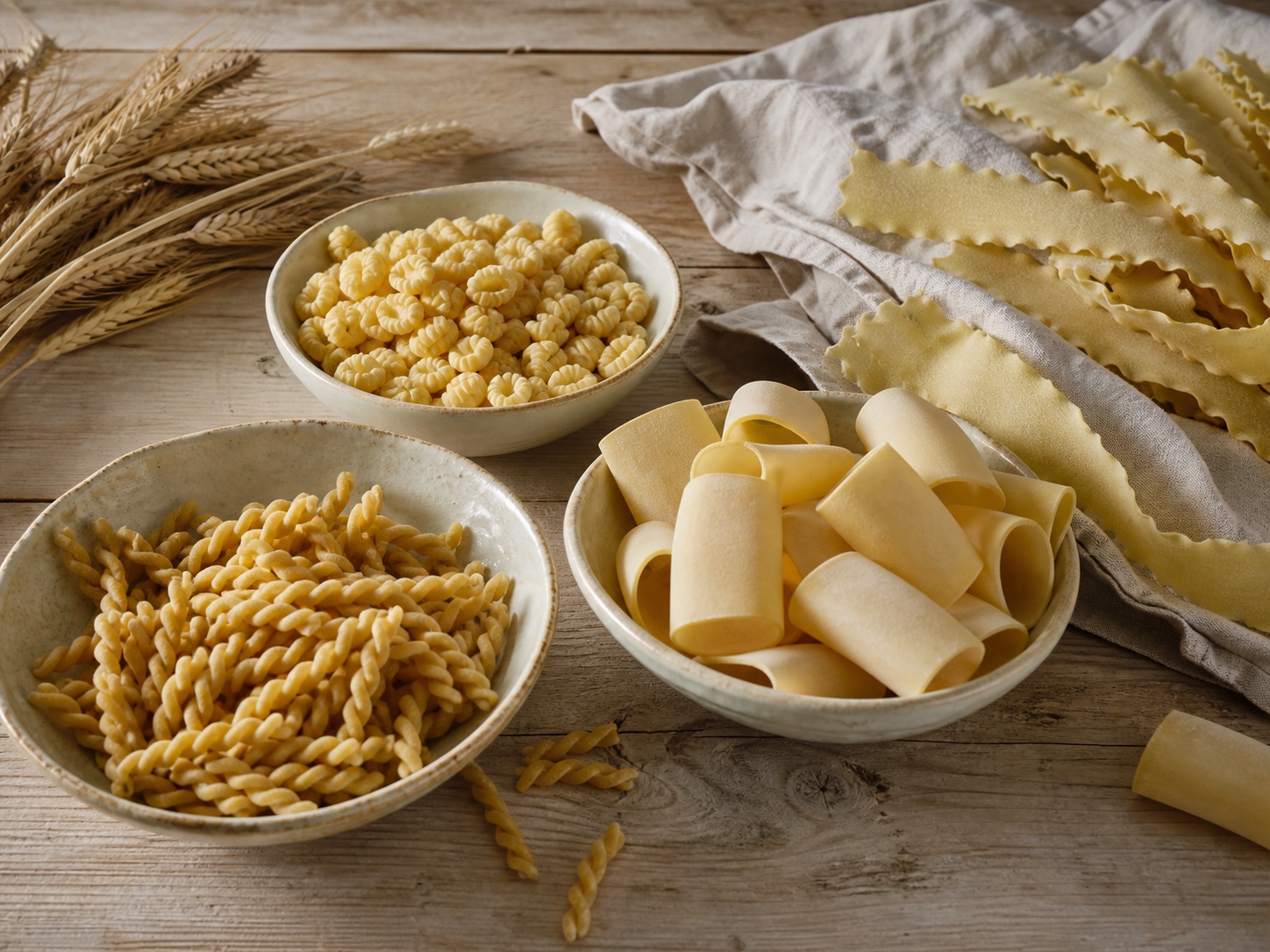 Pasta cilentana in diversi formati