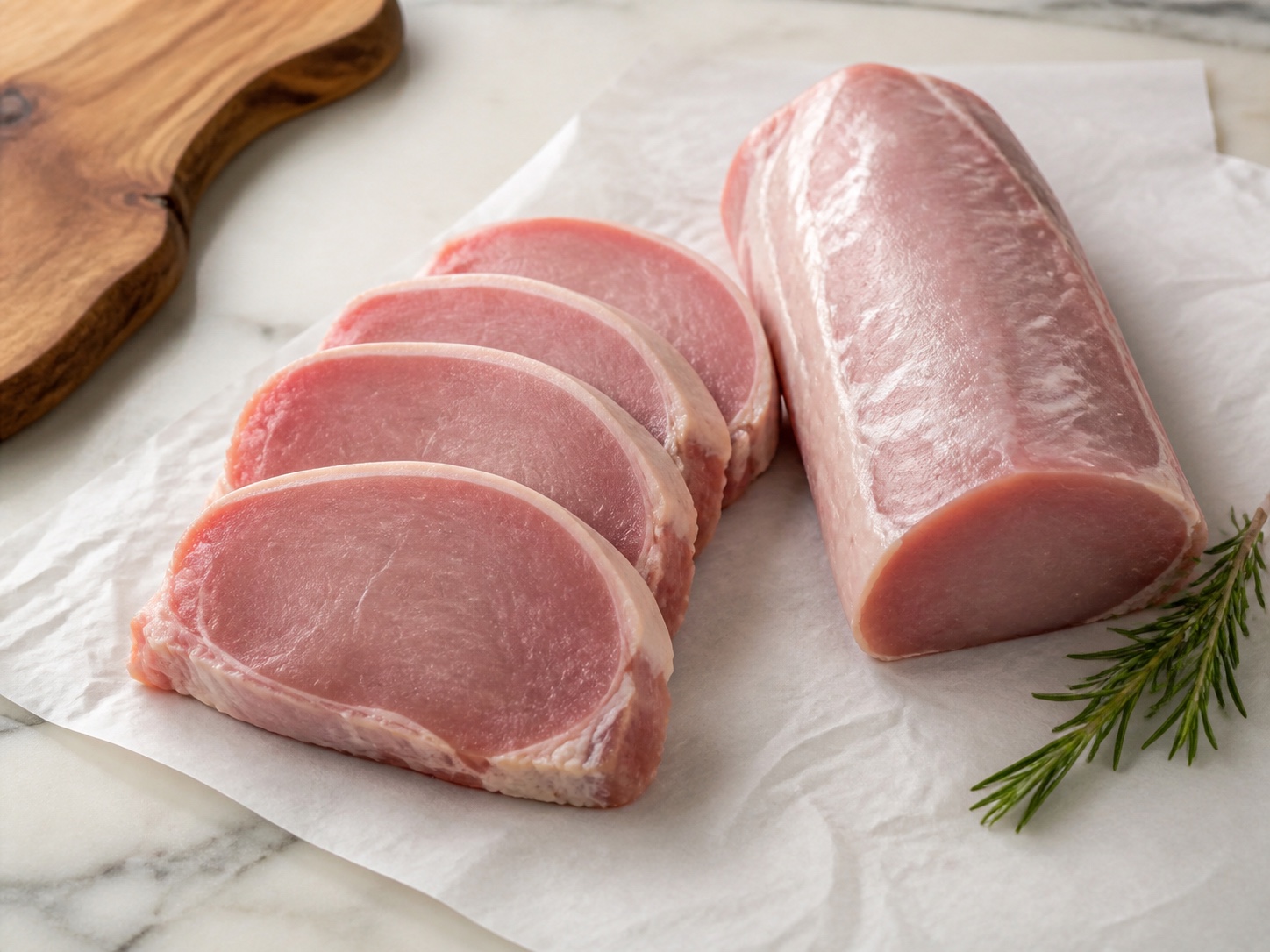 Braciole e lonza di suino