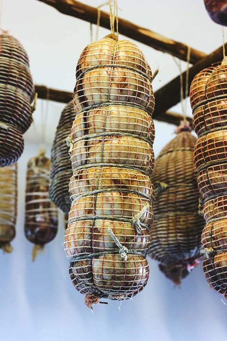 Capocollo in stagionatura